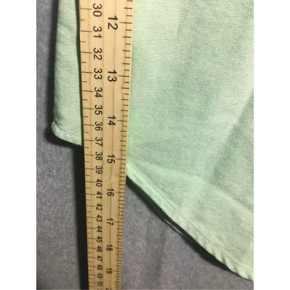 Mens Lauren Ralph Lauren Button Up Shirt Green Vintage Crest Casual Formal